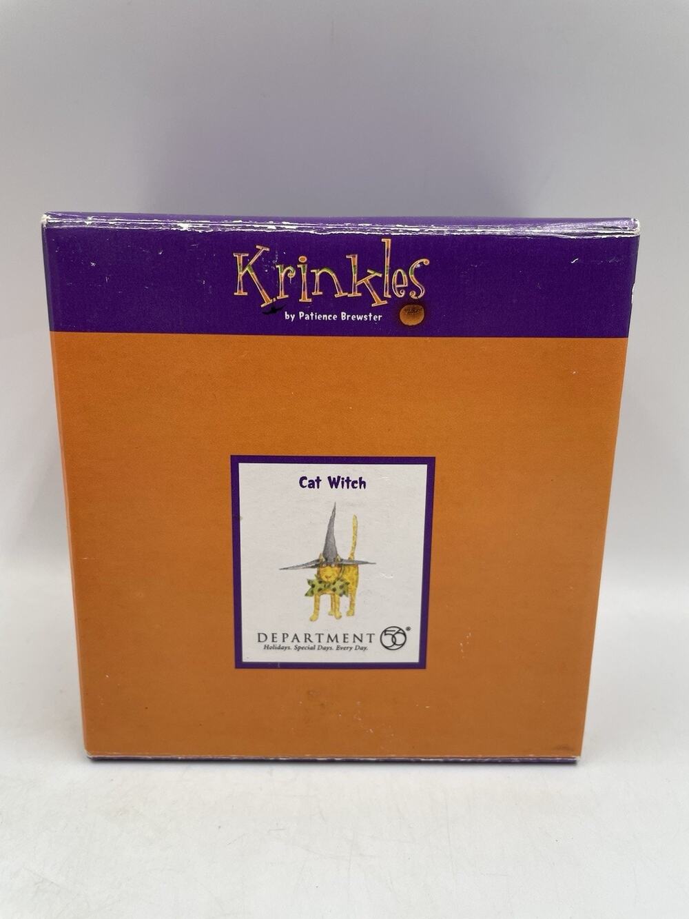 Dept 56 Krinkles Witchy Mama Cat Witch Ornament with Box and Tag